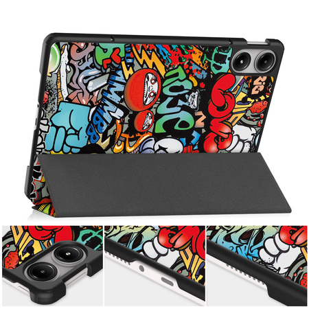 Etui Graficzne do Xiaomi Redmi Pad Pro 12.1 2024 / Poco Pad 12.1 z klapką - ochronne z podstawką