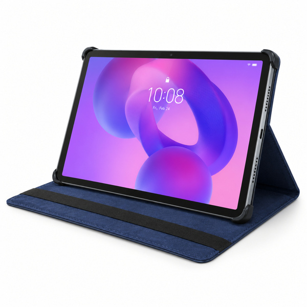 Etui obrotowe do Lenovo Idea Tab Plus 12.1 2025 TB361FU TB361ZU - granatowe