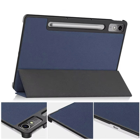 Puzdro Smart Case na Lenovo Tab P12 12.7 TB370 2023 / Tab P12 TB370, tmavomodré - ochranné so stojanom