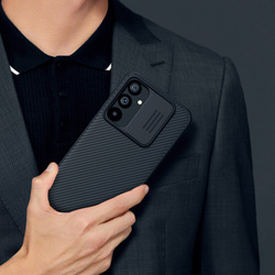 Etui Nillkin CamShield Pro do Samsung Galaxy S23 FE, zielone - ochronne z podstawką, dostęp do portów i przycisków