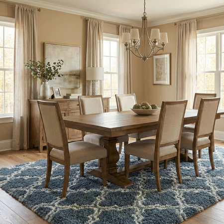 Dywan do salonu shaggy DECOR antypoślizgowy miękki puszysty modny 140x200, srebrny