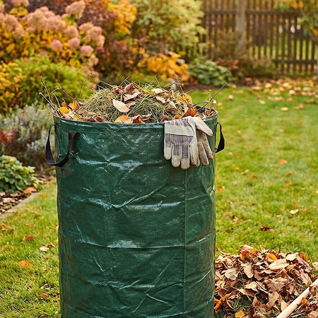 Worek kosz ogrodowy z uchwytami mocny na odpady liście trawę gałęzie 235L