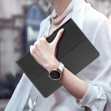 Puzdro Smart s klapkou na Lenovo Tab Plus 11, čierne - ochranné so stojanom