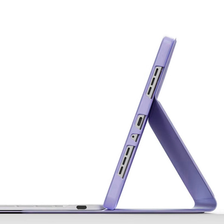 Etui z klawiaturą do Apple iPad AIR 13 M2 2024 M3 2025 Gen 6 7, fioletowe