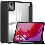 Etui Crystal case do Lenovo Tab M11 10.95 11 / 11 TB330, czarne - ochronne z podstawką