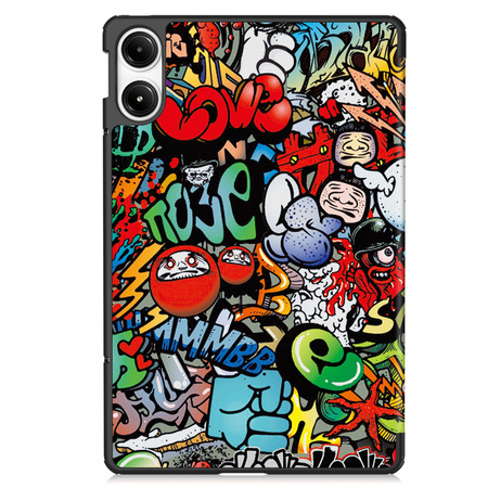 Puzdro grafické na Xiaomi Redmi Pad Pro 12.1 2024 / Poco Pad 12.1 s klapkou - ochranné so stojanom