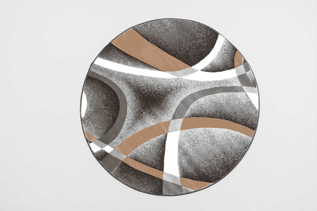 Round carpet NOVO Strado modern torte pattern for living room Melodia 120x120 cm