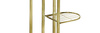 Gold standing metal flower stand for 6 flower pots- elegant flower stand