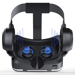 Okulary gogle 3D VR Shinecon 10 do telefonu wbudowane słuchawki