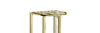 Gold standing metal flower stand for 6 flower pots- elegant flower stand