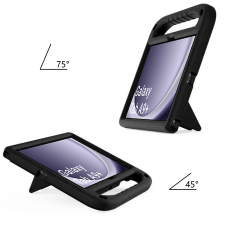 Etui FunColor z uchwytem do Galaxy Tab A9 Plus 11 X210 / X215 / X216, czarne - ochronne
