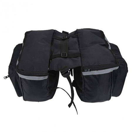 Double 25L Strado bike rack pannier bag (Black)