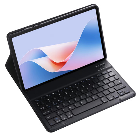 Puzdro s klávesnicou Bluetooth na Lenovo Idea Tab Plus 12.1 / Idea Tab Plus 12.1 2025, čierne - ochranné so stojanom