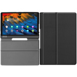 Puzdro Smart na Lenovo Yoga Tab YT s klapkou / Smart Tab, čierne - ochranné so stojanom