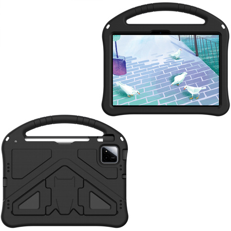 Etui FunColor do Xiaomi Pad 7 / Pad 7 PRO 11.2 podstawka uchwyt pancerne, czarne