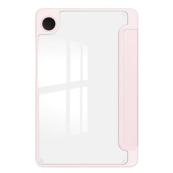 Etui Clear Pencil do Galaxy Tab A11 X135/ X133 A9 SM-X110/ SM-X115, uchwyt na rysik, różowe