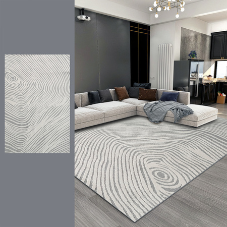 Dywan 120x170 do salonu pętelkowy duży japandi nowoczesny ciężki gruby POLO, szary