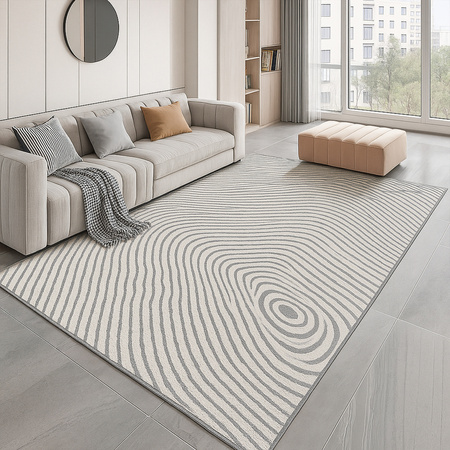 Dywan 160x230 do salonu pętelkowy duży japandi nowoczesny ciężki gruby POLO, szary