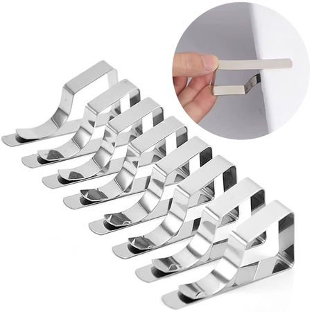 Strado Steel Tablecloth Clips ST8 - Silver