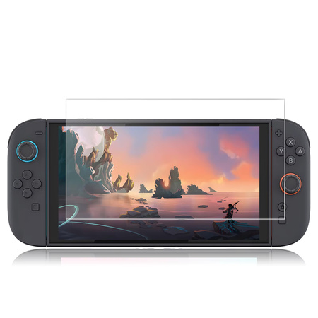 Szkło hartowane do Nintendo Switch OLED ochronne szybka 9H na ekran zestaw