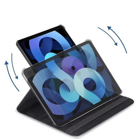 Puzdro otočné na iPad 10.9 2022 Gen. 10 / iPad 11 2025 A16 Gen. 11, čierne - ochranné so stojanom