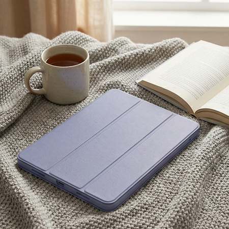 Puzdro Smart na iPad 10.9 2022 Gen. 10 / iPad 11 2025 A16 Gen. 11 s klapkou, fialové - ochranné so stojanom