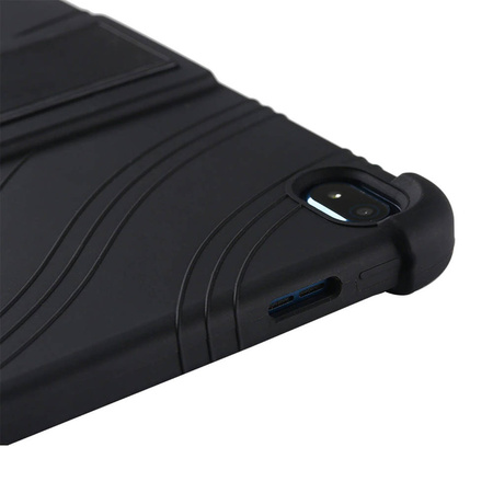 Puzdro Pancierové Armor na Nokia T20 10.4, čierne - ochranné so stojanom, prístup k portom a tlačidlám