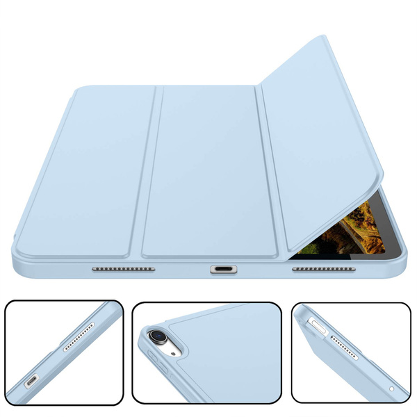 Etui Smart Pencil do iPad Air 11 M4 M3 M2, 2026/ 25/ 24, gen. 8/ 7/ 6, niebieskie - ochronne z podstawką