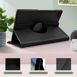 Etui Obrotowe 360 do Lenovo Tab M10 10.1 2022 3 Gen / Tab M10 Plus 2022 3-generacja, czarne - ochronne z podstawką