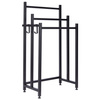 Standing towel rack metal black