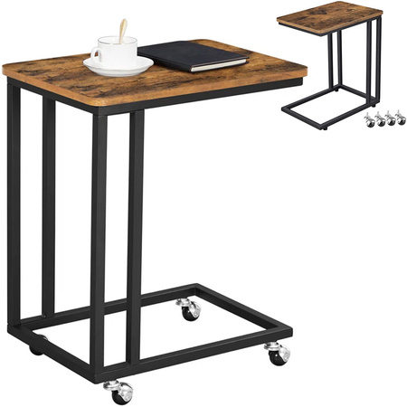 Strado VENGE auxiliary coffee table - laptop side table for sofa and bed 2in1 wheels and legs