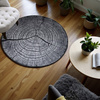 NOVO Strado modern tree trunk carpet for living room grey pattern Grey Trunk 100x100 cm