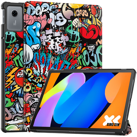 Etui Graficzne do Lenovo Idea Tab 11 z klapką - ochronne z podstawką
