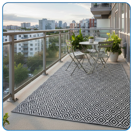 Dywan zewnętrzny Harmony 160x220 cm - wodoodporny na taras, balkon i do ogrodu