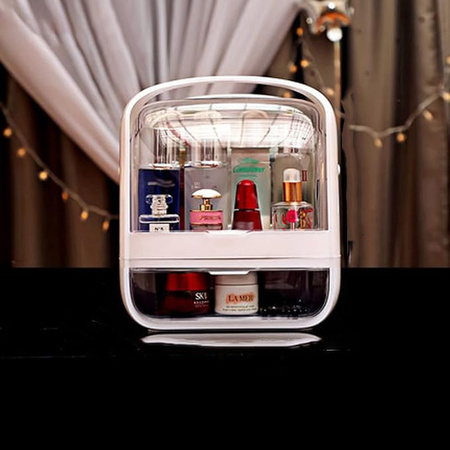 Compact casket organizer NELA for jewelry and cosmetics practical container with compartments