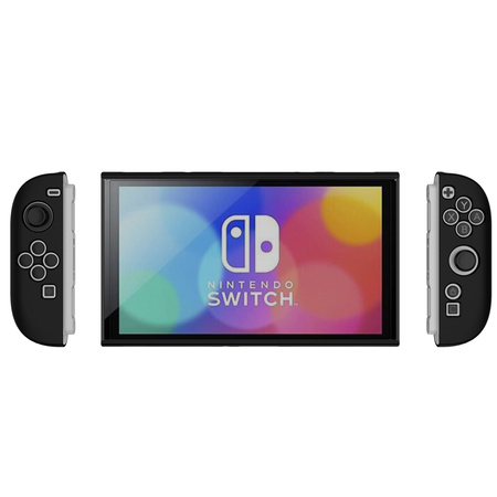 Puzdro na Nintendo Switch 2 2025 silikónové Kickstand 3-dielne, čierne - ochranné so stojanom