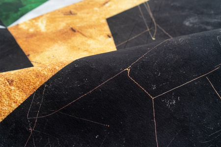 NOVO Strado modern carpet for living room marble pattern velvet Green Marble 120x170 cm