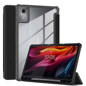 Puzdro Clear Pencil na Lenovo K11 Plus, čierne - ochranné so stojanom, prístup k portom a tlačidlám