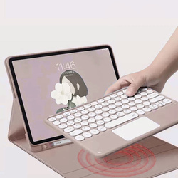Puzdro s klávesnicou Bluetooth na Samsung Galaxy Tab A9 8.7 X110 / X115, ružové - ochranné