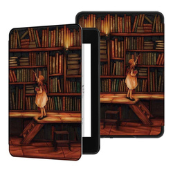 Smart Case Graphic Case for Kindle Paperwhite 1/ 2/ 3 (Library Girl)
