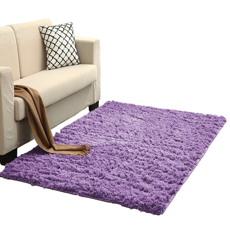 Shaggy Strado room carpet 200x200 PurpleFlower (Light purple)