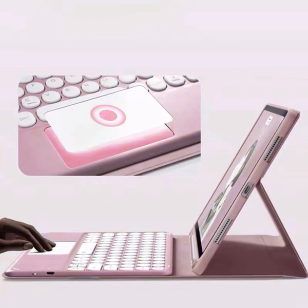 Bluetooth touchpad keyboard case for iPad Air 13 Gen6 (Pink)