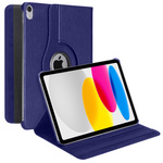Etui Obrotowe do iPad 10.9 2022 Gen. 10 / iPad 11 2025 A16 Gen. 11, granatowe - ochronne z podstawką
