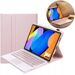Etui z klawiaturą do Lenovo Idea Tab 11 2025, różowe - ochronne z podstawką