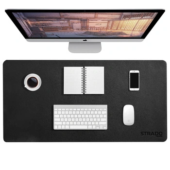 Duża podkładka pod myszkę laptop Gamingowa mata na biurko 90x45 XXL, czarny