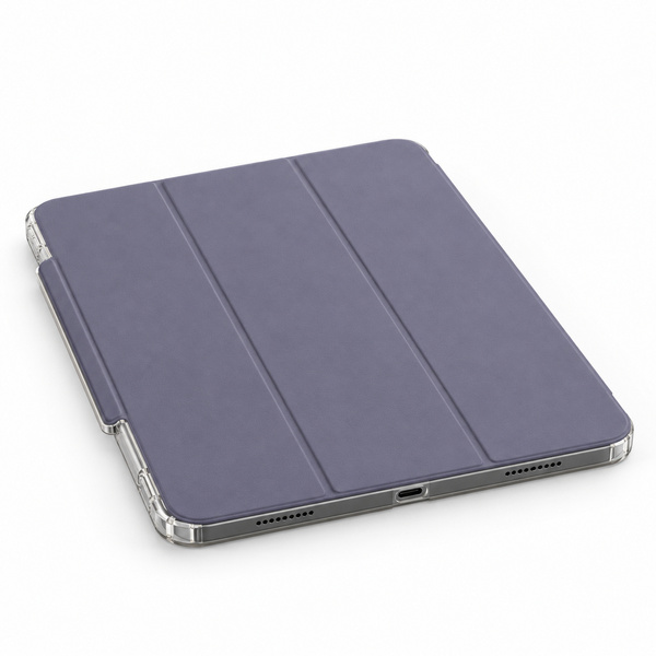 Etui Hard Crystal do Apple iPad Air 13 M4 M3 M2 2026/ 25/ 24 gen 8/ 7 z klapką - fioletowe