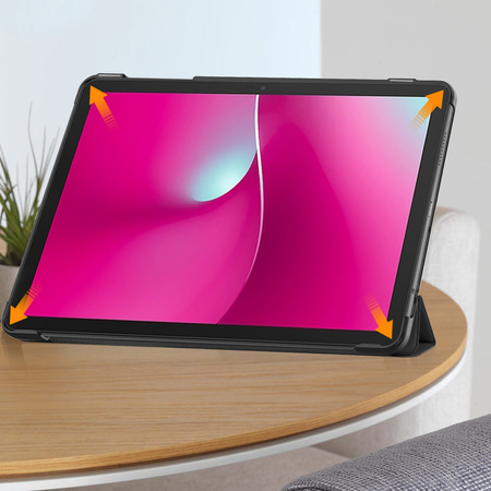 Puzdro Smart na T-Mobile T Tablet 2 10.1 5G 2025 s klapkou, čierne - ochranné so stojanom