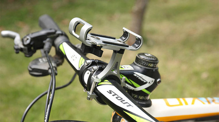Bike handlebar phone holder scooter (Black)