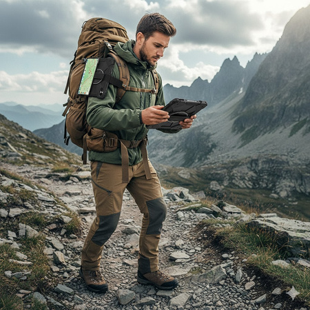 Etui Armor do Xiaomi Pad 7 Pad 7 PRO 11.2 pasek uchwyt podstawka pancerne, czarne