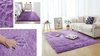Koberec Shaggy 200x200 cm, svetlý fialový PurpleFlower - mäkký, huňatý do obývačky a spálne